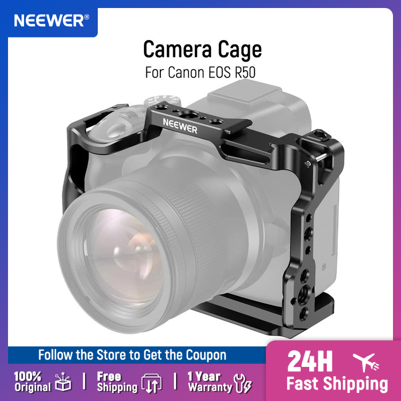Canon Camera Eos R50 - NEEWER R50カメラケージ Canon EOS R50対応 アルミ製ビデオリグ