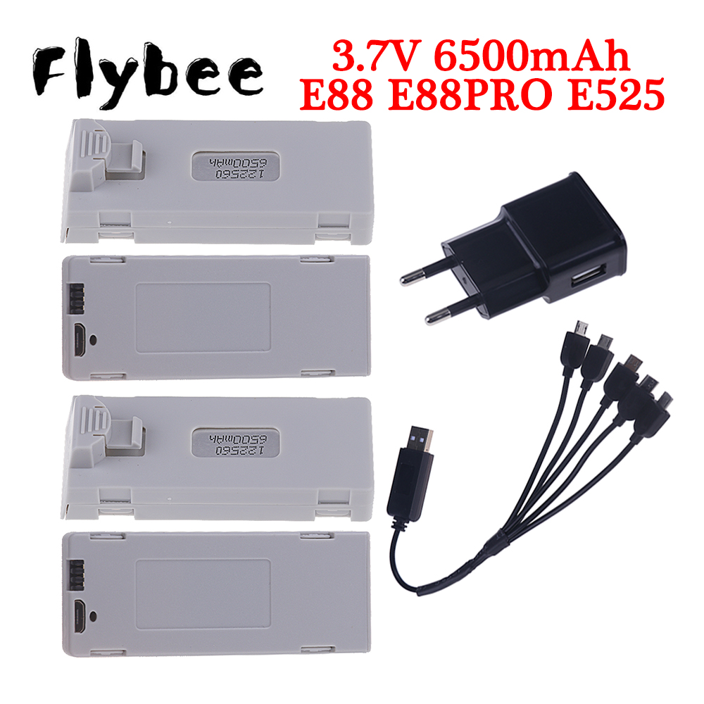 Drone Camera Hd - Rcクワッドコプターバッテリー,e88バッテリー,オリジナル,3.7v,6500mah,e88,e88pro,e525,e99,p1,k3,p10,a13,s98用lioバッテリー