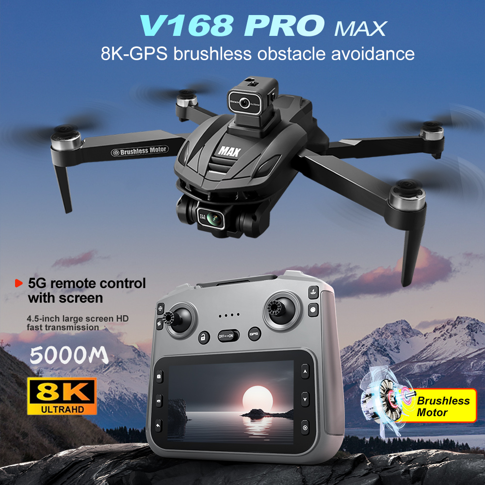 Drone Camera Professional - V168 PRO Max GPS ドローン 8K