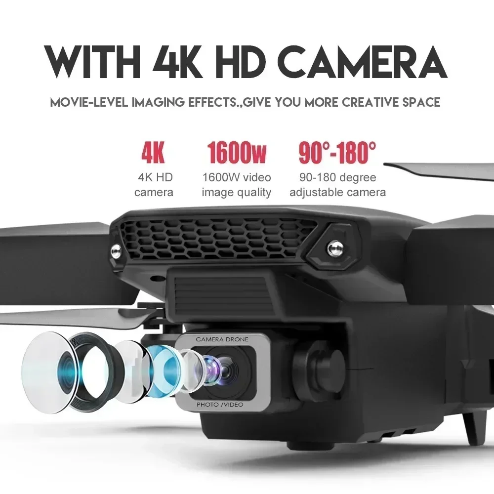 折りたたみ式クワッドコプター,e88プロ広角fpv,wifi - Drone Camera Hd のレビューと価格