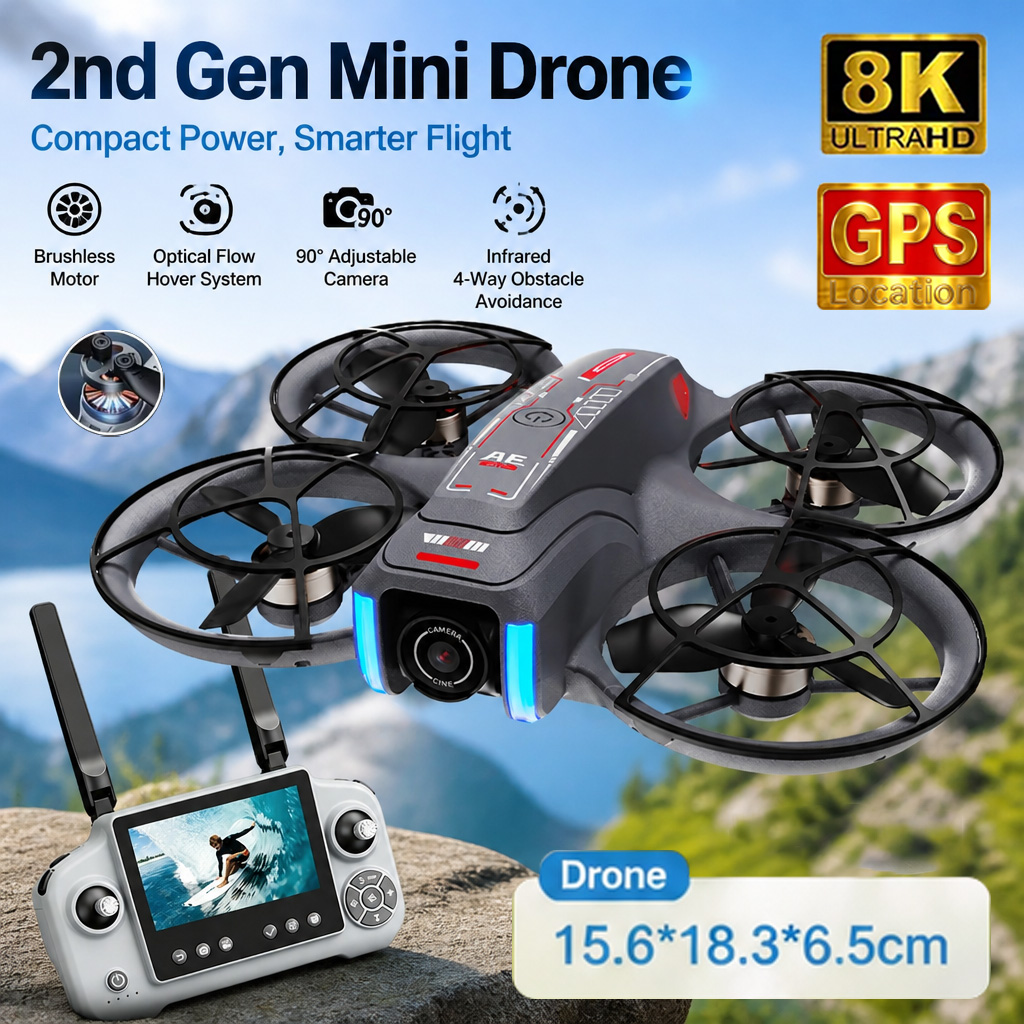 AE21ミニドローンおもちゃ 8K HDデュアルカメラ Wi - Drone Camera Professional のレビューと価格