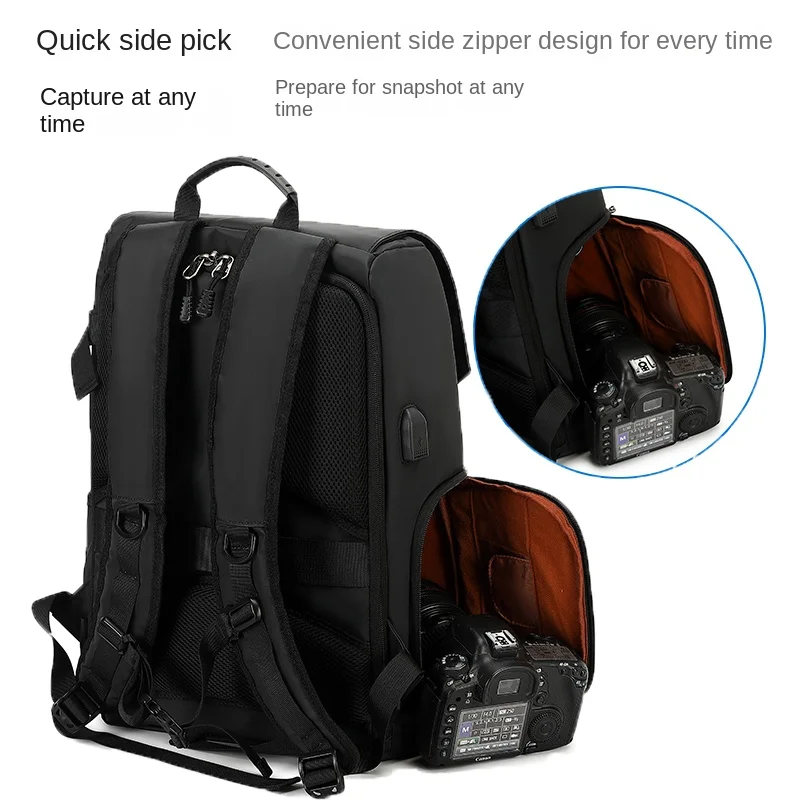 防水デジタル一眼レフカメラバックパック屋外大容量多機能17イ - Drone Camera Case のレビューと価格
